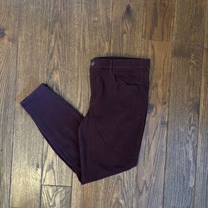LOFT Slim Pants in Deep Eggplant